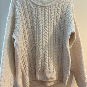 Cozy Cream Cable Knit Sweater